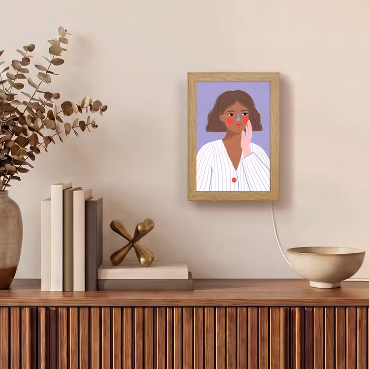 Gepersonaliseerde Lightbox - Vrouw - Gezicht - Mensen - Abstract - Kleurrijk — 4