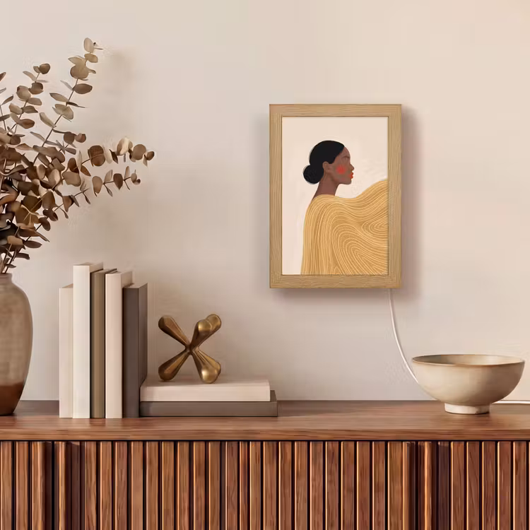 Gepersonaliseerde Lightbox - Vrouw - Profiel - Modern - Abstract - Kunst — 4