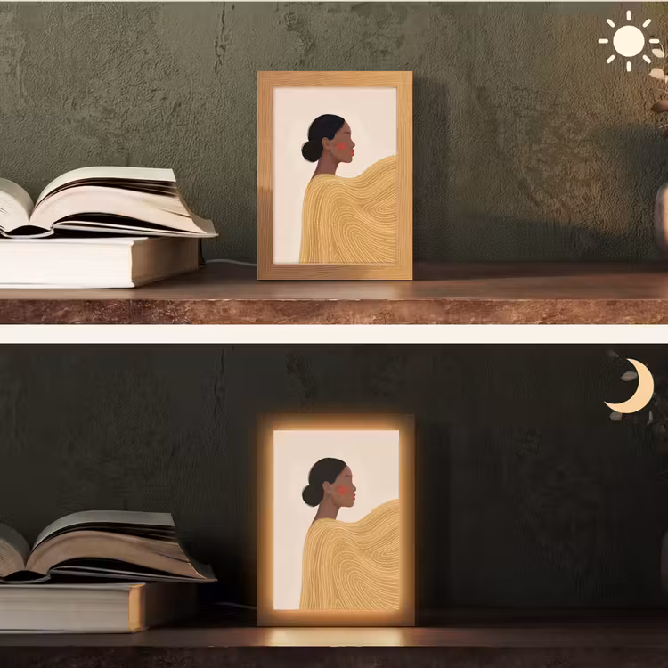 Gepersonaliseerde Lightbox - Vrouw - Profiel - Modern - Abstract - Kunst — 5
