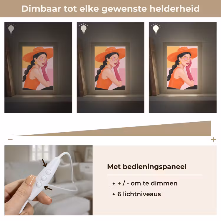Gepersonaliseerde Lightbox - Vrouw - Hoed - Mode - Modern - Oranje — 8