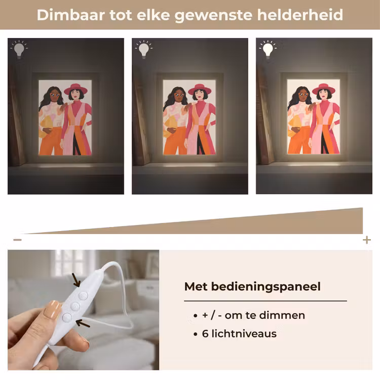 Gepersonaliseerde Lightbox - Vrouw - Twee - Mode - Abstract - Kleurrijk — 8