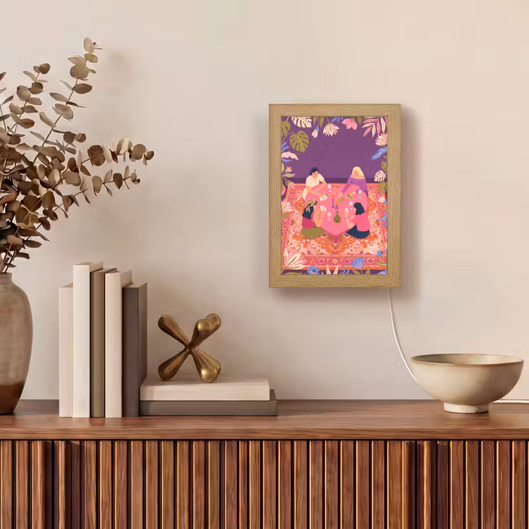 Gepersonaliseerde Lightbox - Mensen - Kaartspel - Interieur - Modern - Kleurrijk — 4