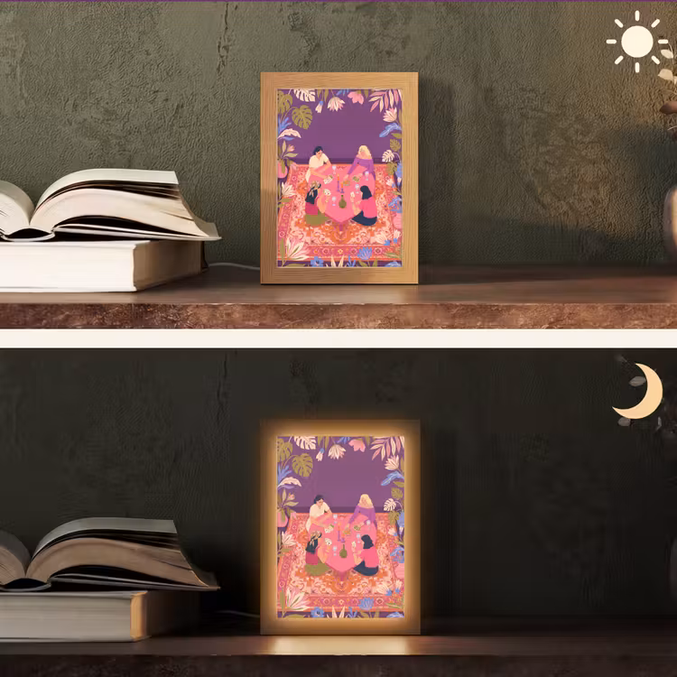 Gepersonaliseerde Lightbox - Mensen - Kaartspel - Interieur - Modern - Kleurrijk — 5