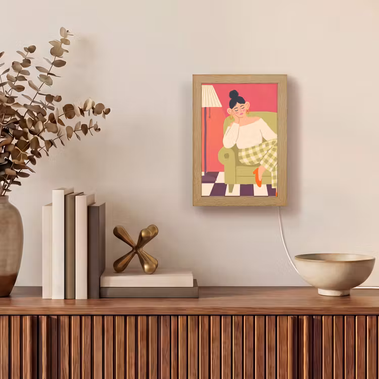 Gepersonaliseerde Lightbox - Vrouw - Rust - Interieur - Modern - Kunst — 4