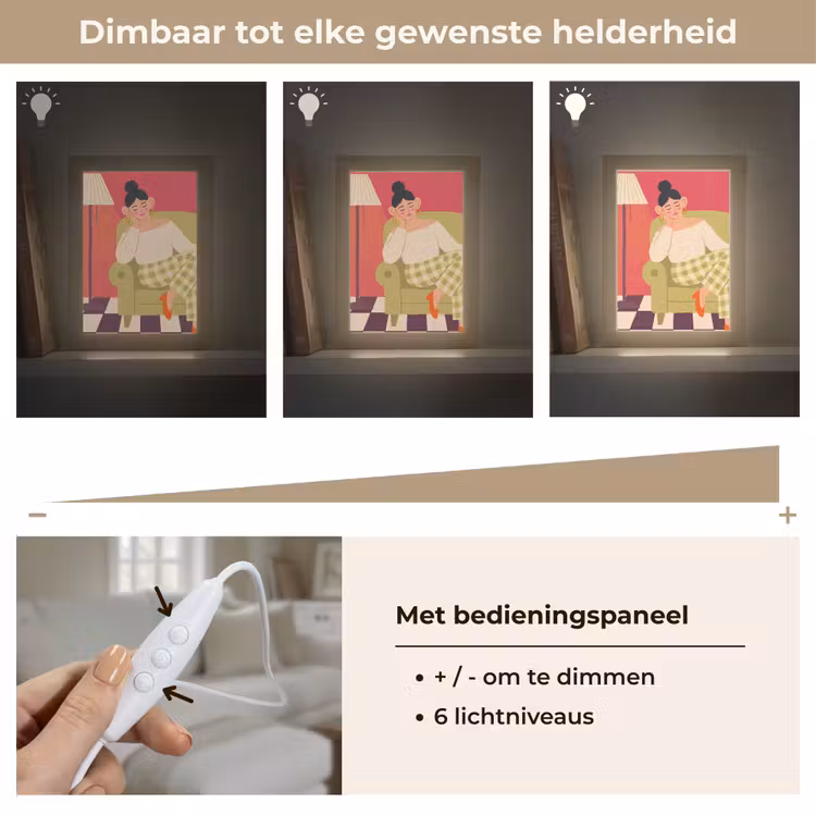 Gepersonaliseerde Lightbox - Vrouw - Rust - Interieur - Modern - Kunst — 8