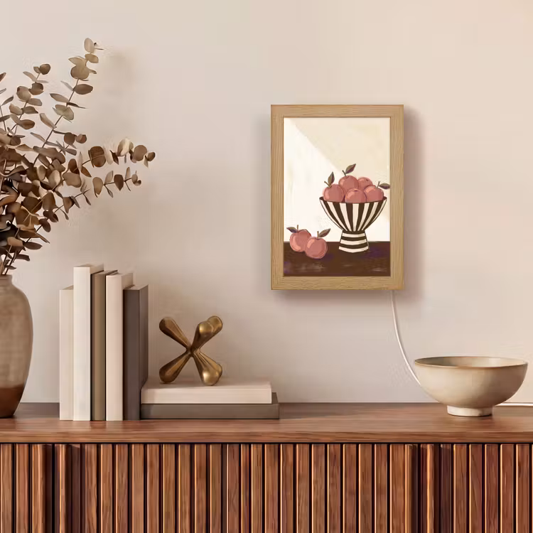 Gepersonaliseerde Lightbox - Eten - Schaal - Stilleven - Modern - Rood — 4