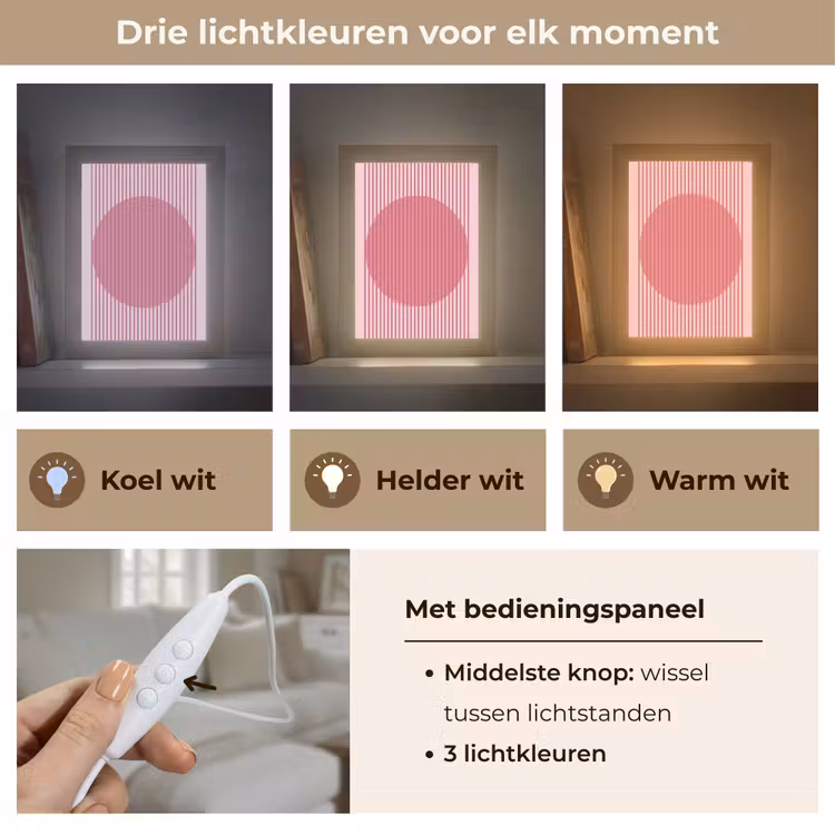 Gepersonaliseerde Lightbox - Abstract - Strepen - Ovaal - Roze - Modern — 6