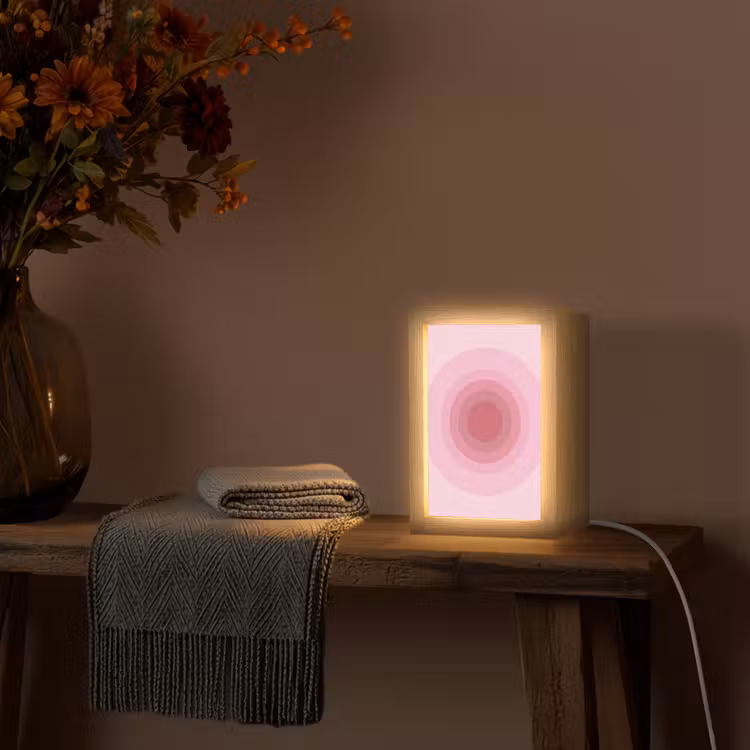 Gepersonaliseerde Lightbox - Patroon - Cirkels - Abstract - Roze - Modern — 3
