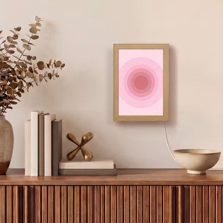 Gepersonaliseerde Lightbox - Patroon - Cirkels - Abstract - Roze - Modern — 4
