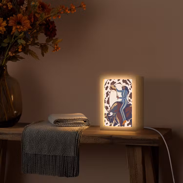 Gepersonaliseerde Lightbox - Mensen - Dieren - Cowboy - Abstract - Kleurrijk — 3