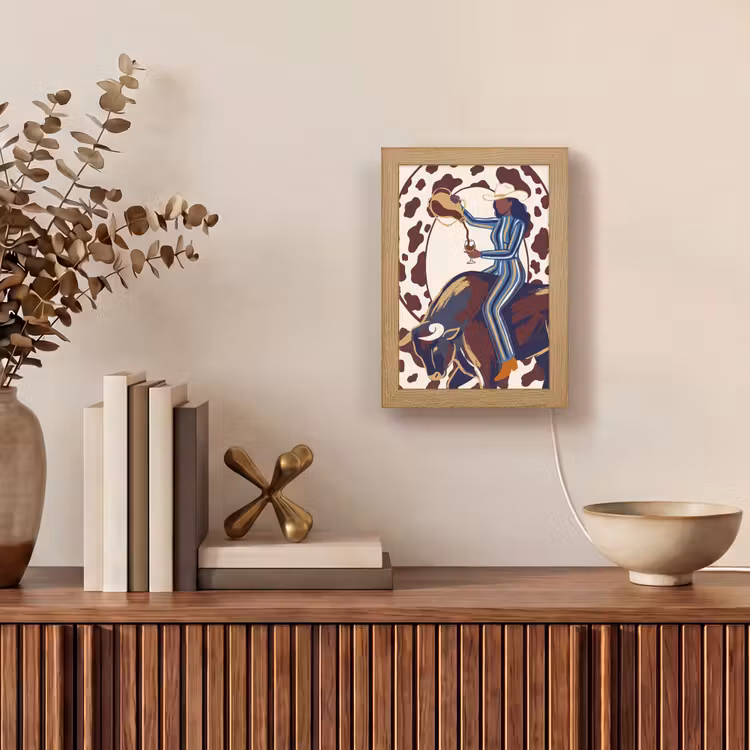 Gepersonaliseerde Lightbox - Mensen - Dieren - Cowboy - Abstract - Kleurrijk — 4
