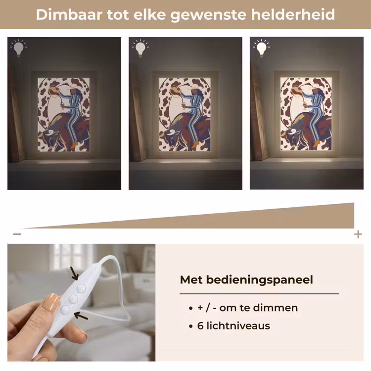 Gepersonaliseerde Lightbox - Mensen - Dieren - Cowboy - Abstract - Kleurrijk — 8