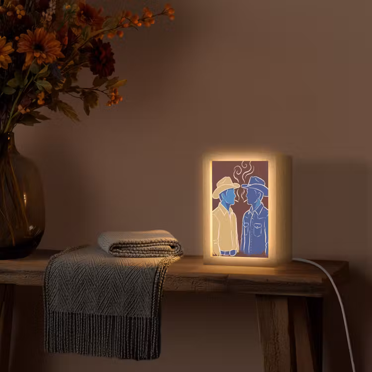 Gepersonaliseerde Lightbox - Mensen - Profiel - Sigaret - Abstract - Kunst — 3