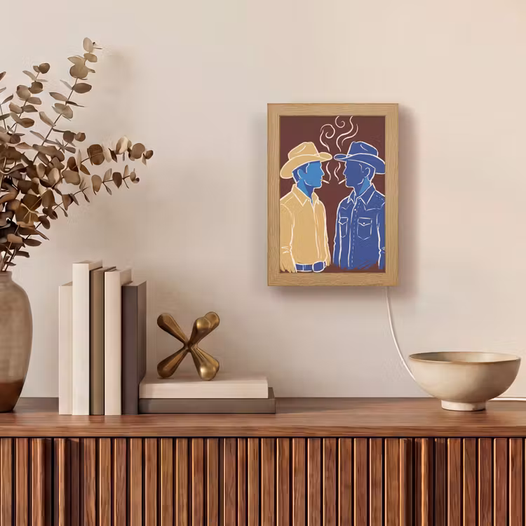 Gepersonaliseerde Lightbox - Mensen - Profiel - Sigaret - Abstract - Kunst — 4