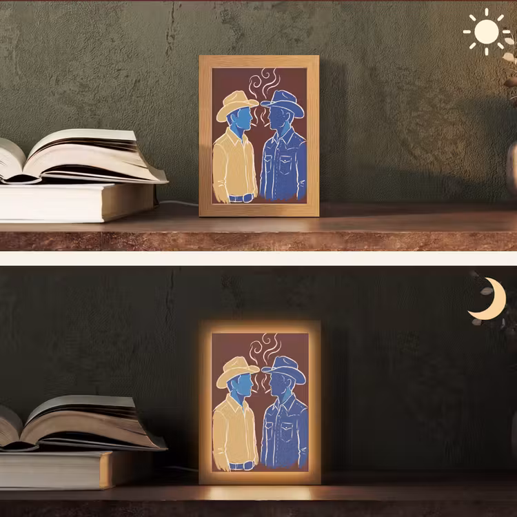 Gepersonaliseerde Lightbox - Mensen - Profiel - Sigaret - Abstract - Kunst — 5