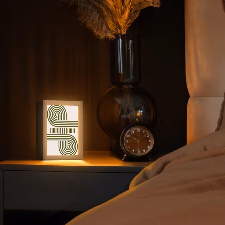 Gepersonaliseerde Lightbox - Abstract - Vormen - Modern - Groen — 2