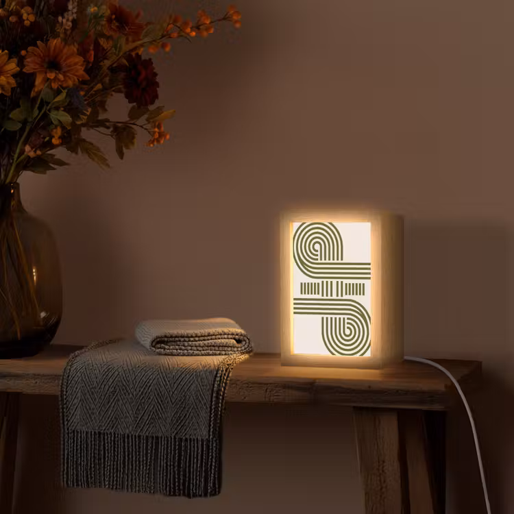 Gepersonaliseerde Lightbox - Abstract - Vormen - Modern - Groen — 3