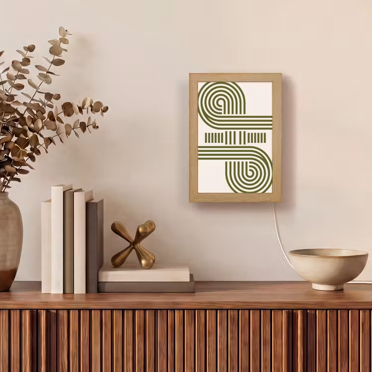 Gepersonaliseerde Lightbox - Abstract - Vormen - Modern - Groen — 4