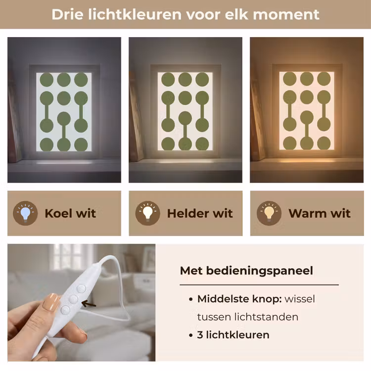 Gepersonaliseerde Lightbox - Cirkels - Geometrisch - Abstract - Modern - Groen — 6