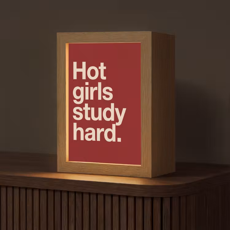 Gepersonaliseerde Lightbox - Tekst - Studie - Motivatie - Modern - Rood — 1