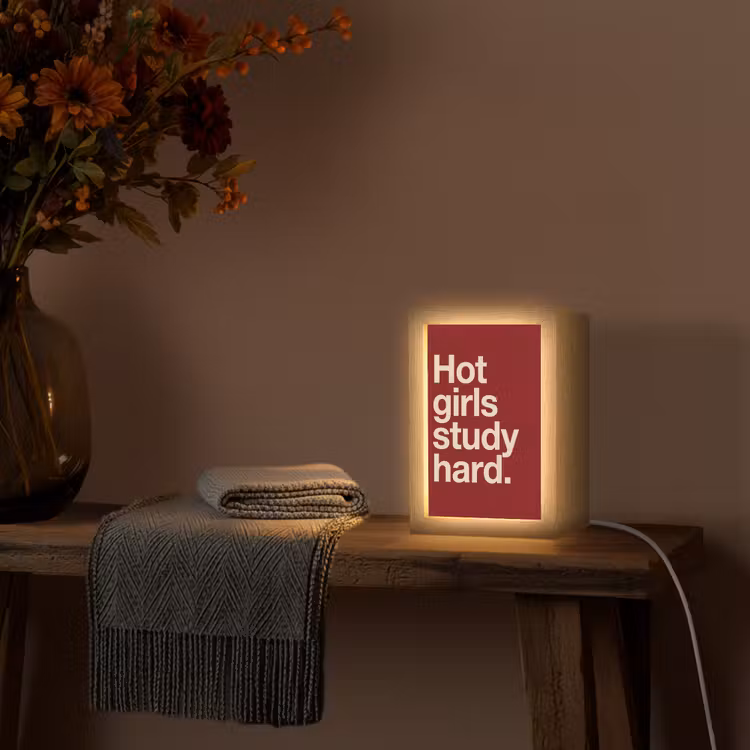 Gepersonaliseerde Lightbox - Tekst - Studie - Motivatie - Modern - Rood — 3