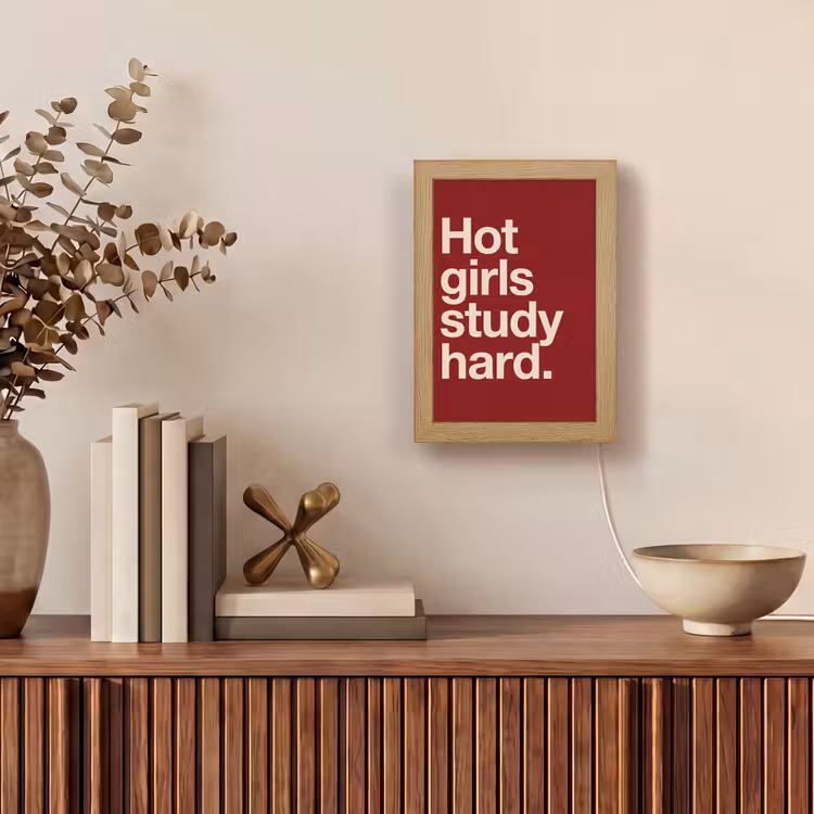 Gepersonaliseerde Lightbox - Tekst - Studie - Motivatie - Modern - Rood — 4