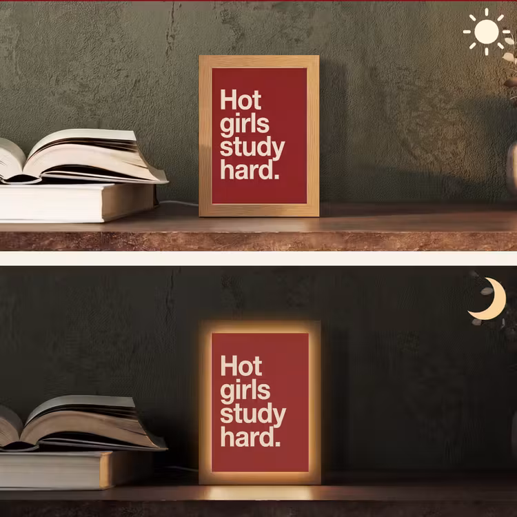 Gepersonaliseerde Lightbox - Tekst - Studie - Motivatie - Modern - Rood — 5