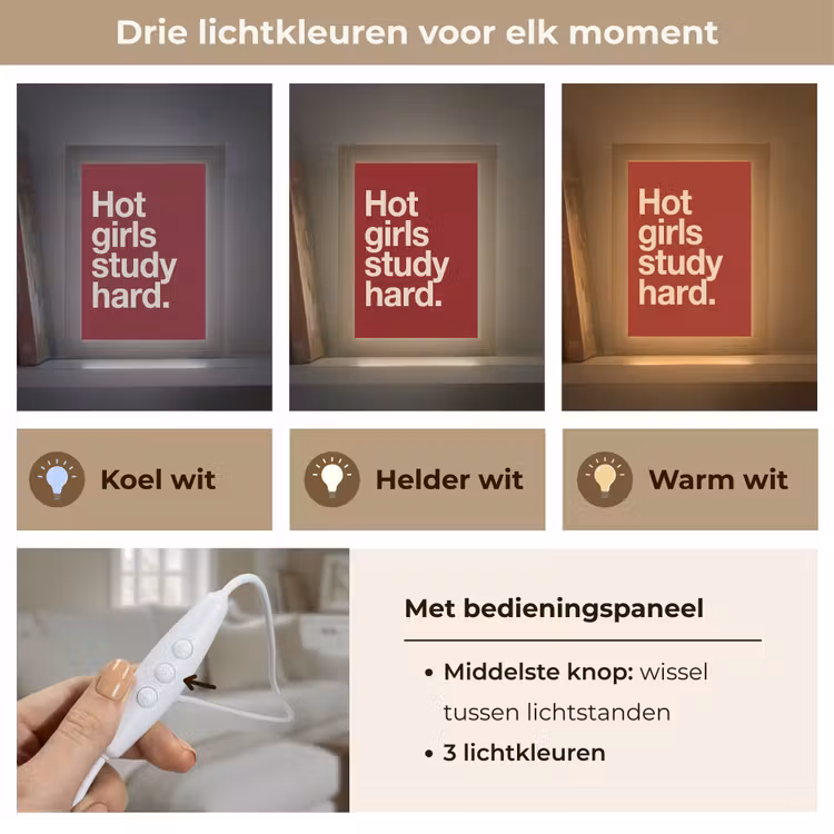 Gepersonaliseerde Lightbox - Tekst - Studie - Motivatie - Modern - Rood — 6