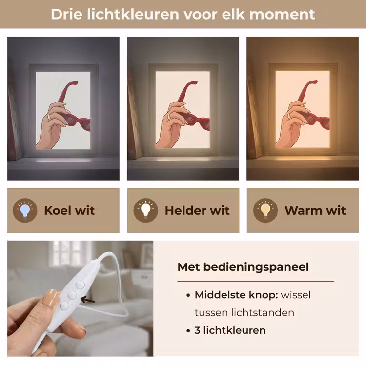 Gepersonaliseerde Lightbox - Vrouw - Zonnebril - Mode - Rood - Illustratie — 6