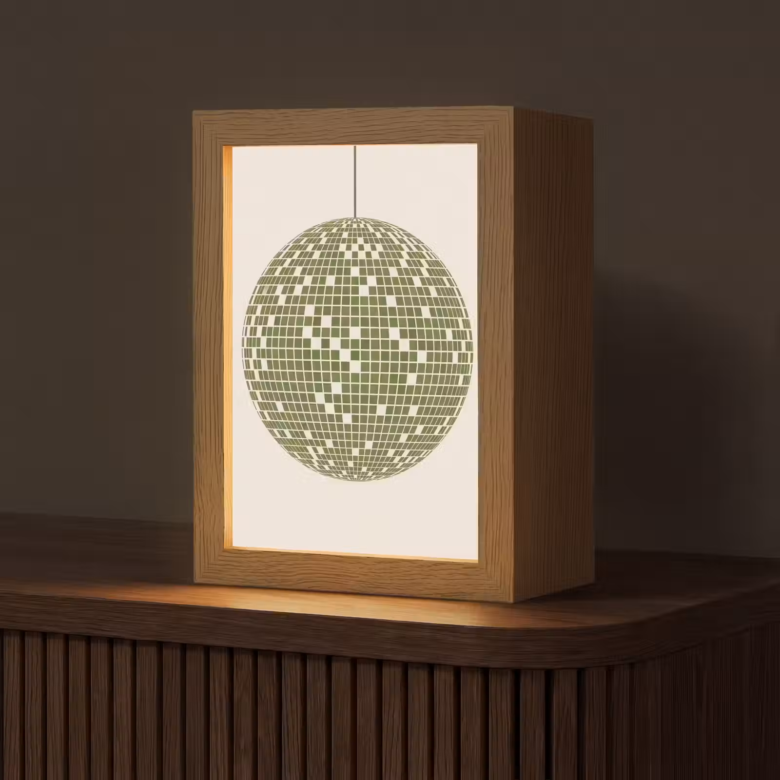 Gepersonaliseerde Lightbox - Disco - Bal - Groen - Abstract - Modern — 1