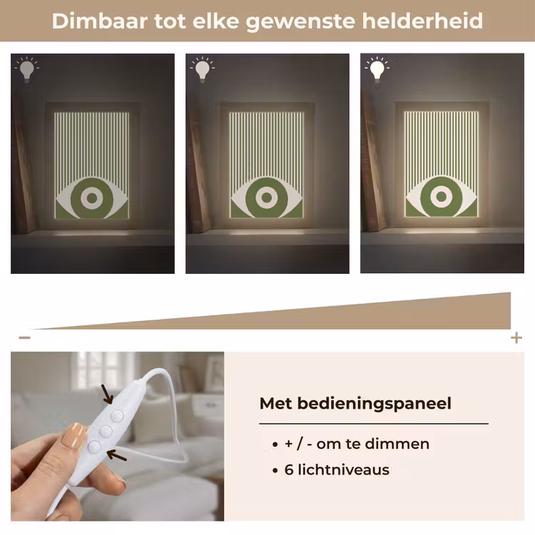 Gepersonaliseerde Lightbox - Abstract - Oog - Strepen - Modern - Groen — 8