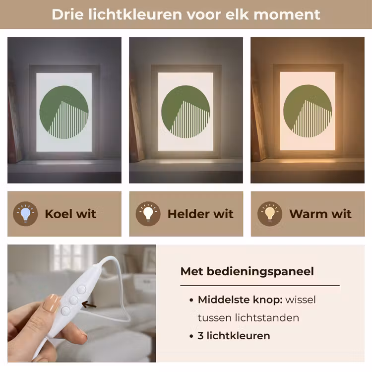 Gepersonaliseerde Lightbox - Cirkel - Strepen - Geometrisch - Abstract - Groen — 6