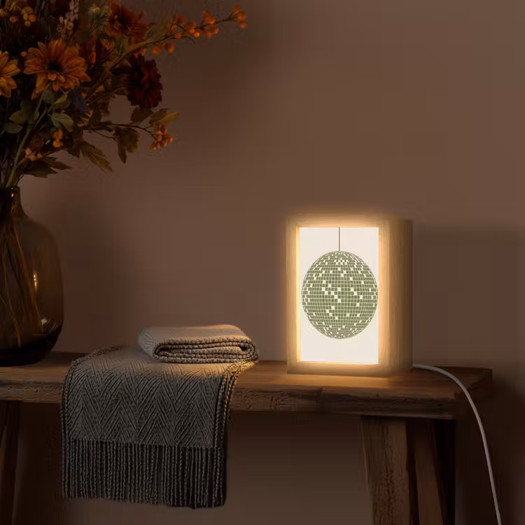 Gepersonaliseerde Lightbox - Disco - Bal - Groen - Abstract - Modern — 3