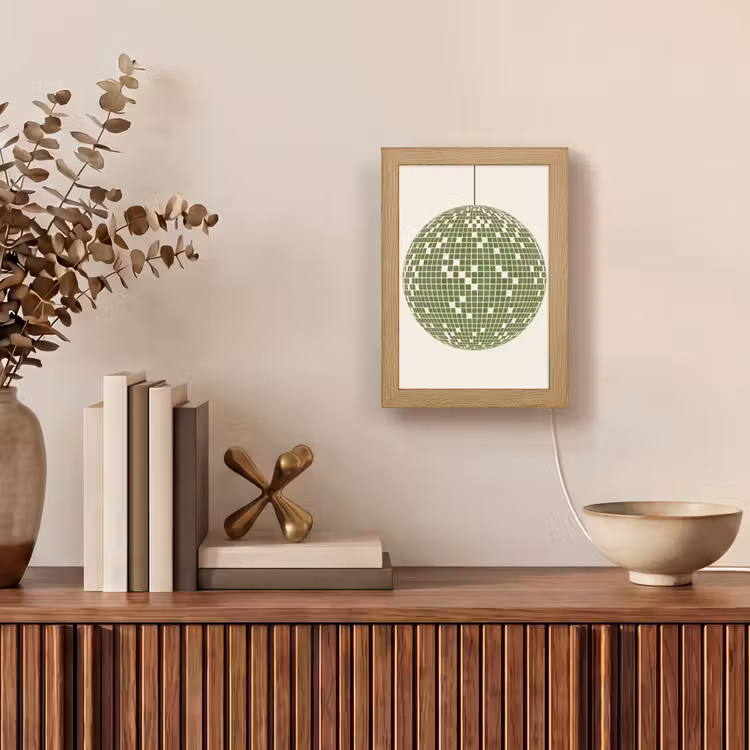 Gepersonaliseerde Lightbox - Disco - Bal - Groen - Abstract - Modern — 4