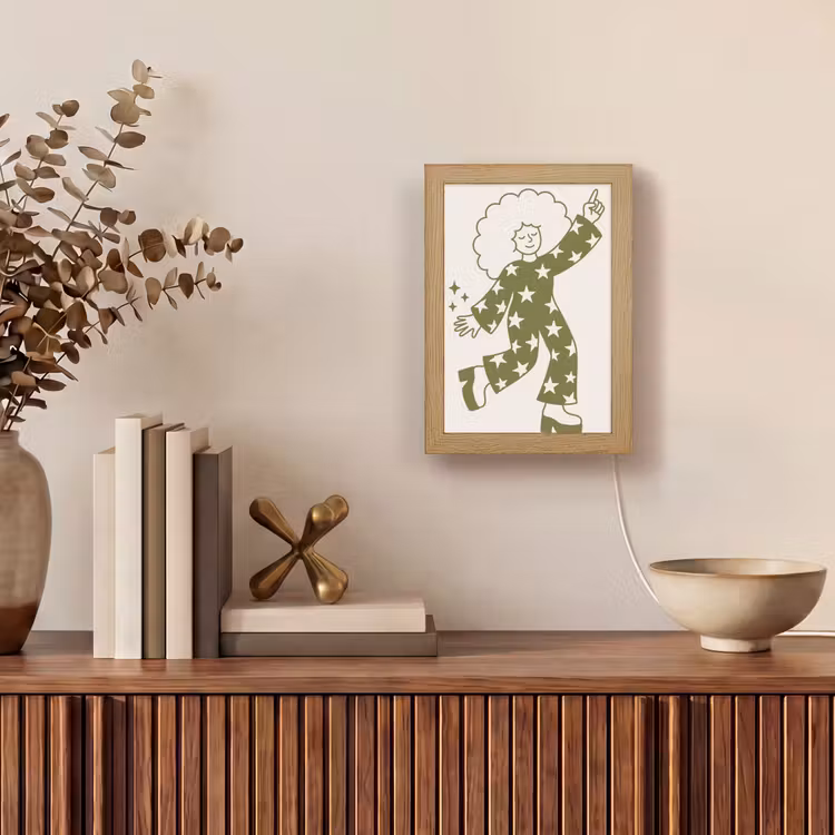 Gepersonaliseerde Lightbox - Mensen - Dansend - Feest - Vintage - Groen — 4