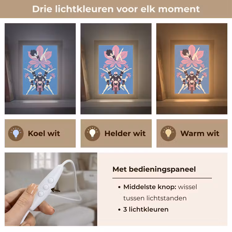 Gepersonaliseerde Lightbox - Mensen - Dans - Motor - Retro - Roze — 6