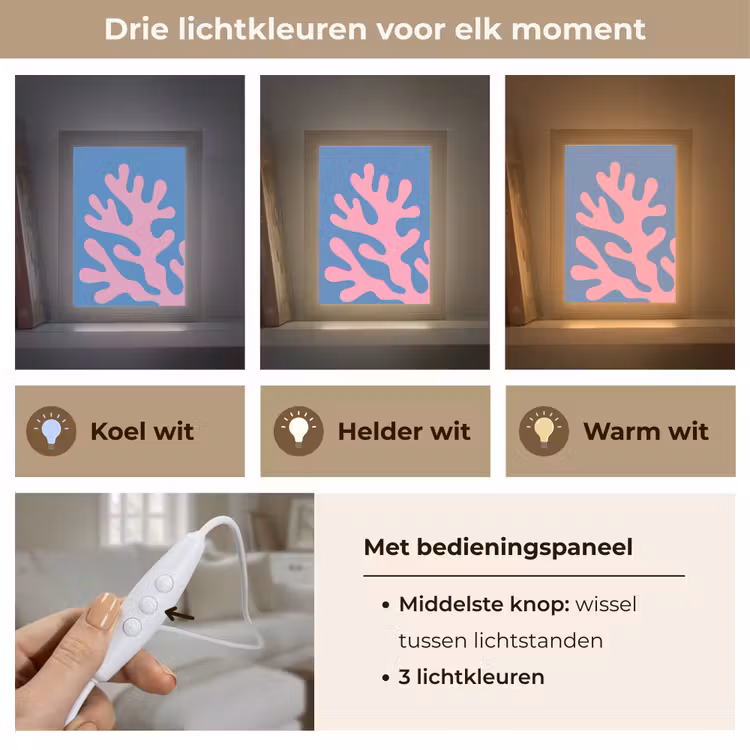 Gepersonaliseerde Lightbox - Abstract - Vormen - Roze - Blauw — 6