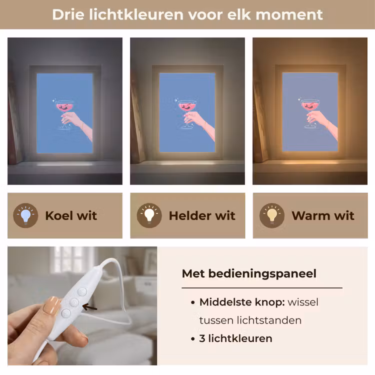 Gepersonaliseerde Lightbox - Vrouw - Glas - Abstract - Roze - Blauw — 6