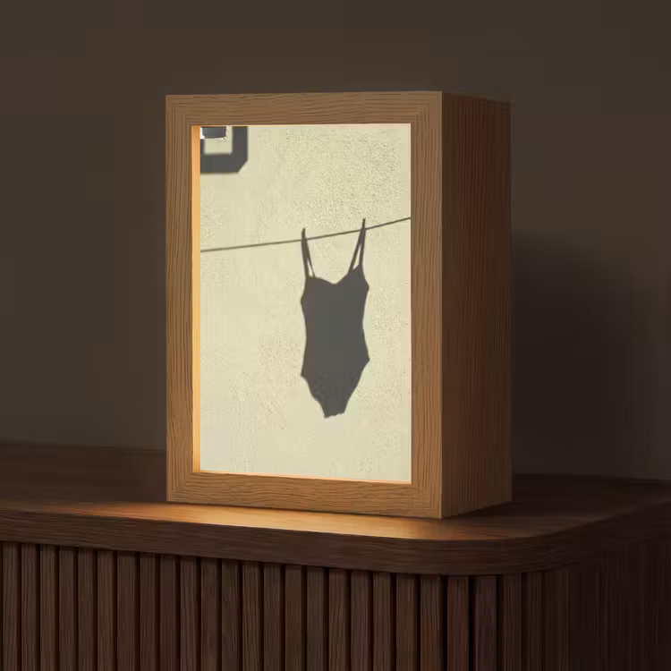 Gepersonaliseerde Lightbox - Badpak - Schaduw - Muur - Zomer - Minimalistisch — 1