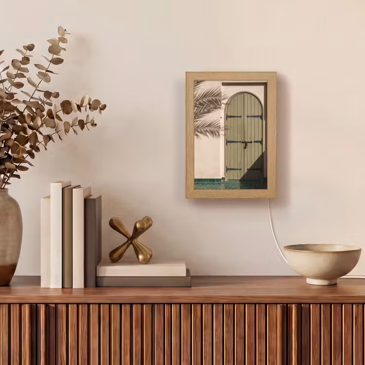 Gepersonaliseerde Lightbox - Deur - Hout - Architectuur - Groen - Rustiek — 4