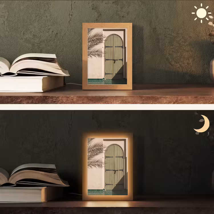 Gepersonaliseerde Lightbox - Deur - Hout - Architectuur - Groen - Rustiek — 5