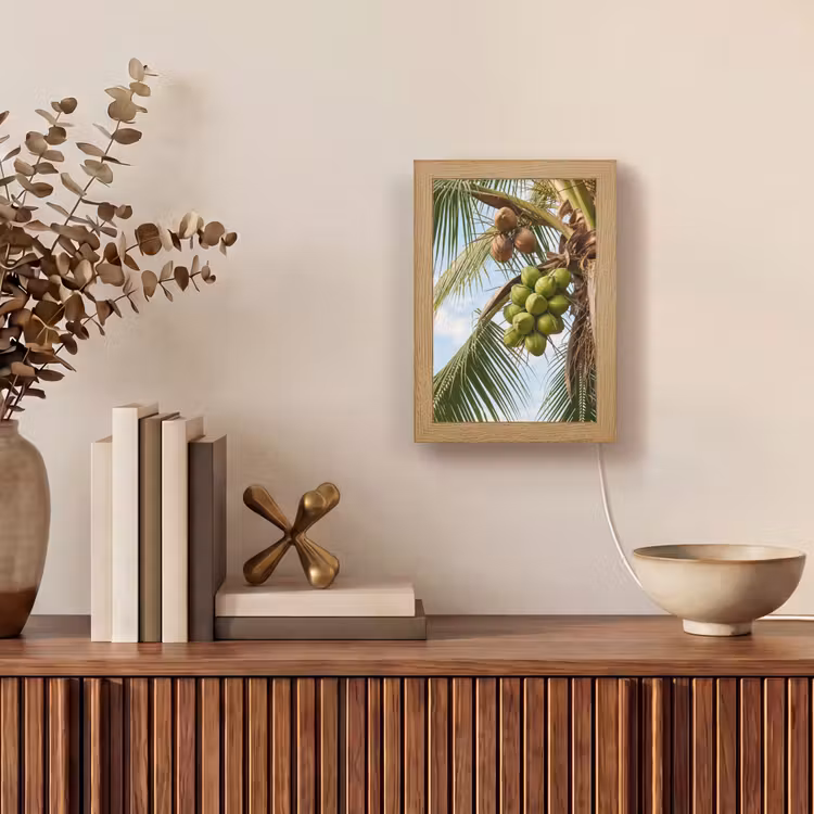Gepersonaliseerde Lightbox - Kokosnoot - Boom - Tropisch - Natuur - Groen — 4