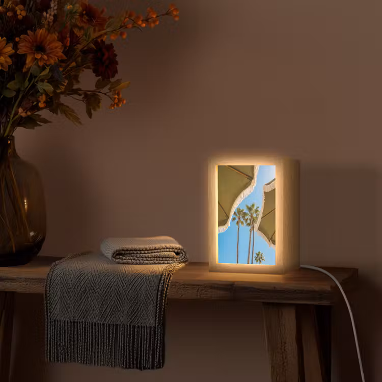 Gepersonaliseerde Lightbox - Parasol - Groen - Franjes - Zomer - Tropisch — 3