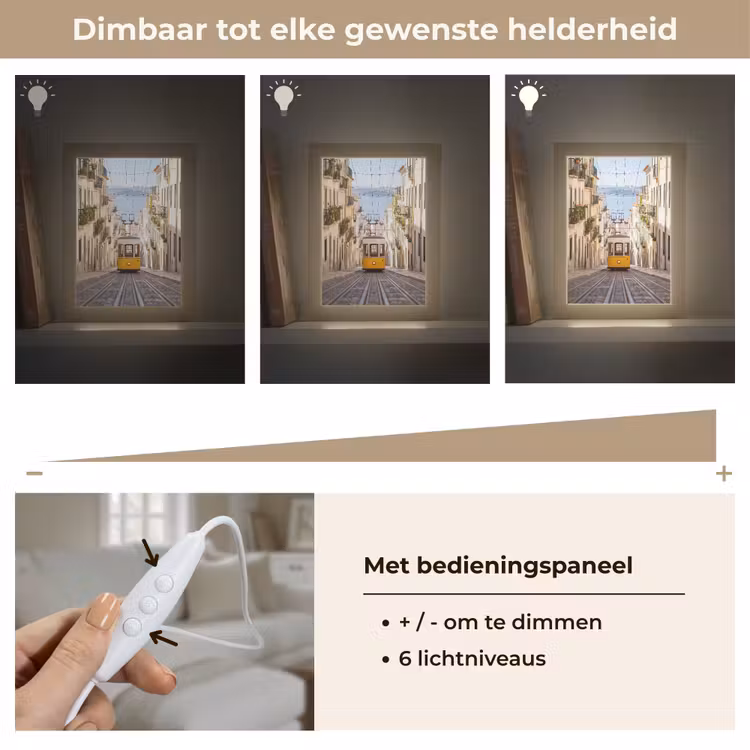 Gepersonaliseerde Lightbox - Tram - Straat - Stad - Architectuur - Geel — 8