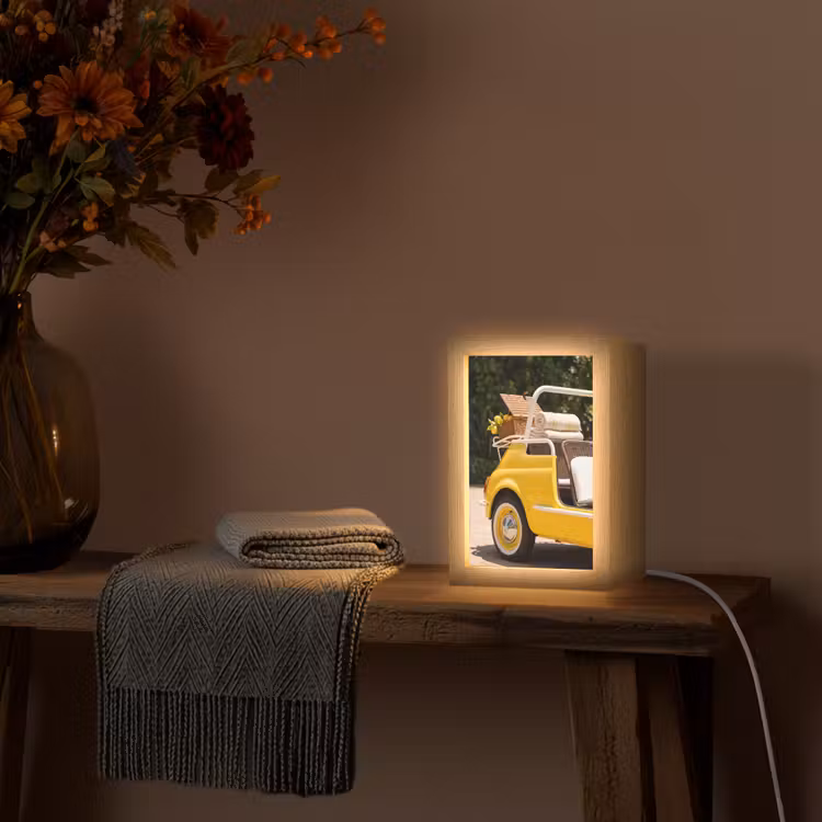 Gepersonaliseerde Lightbox - Auto - Picknick - Zomer - Geel — 3