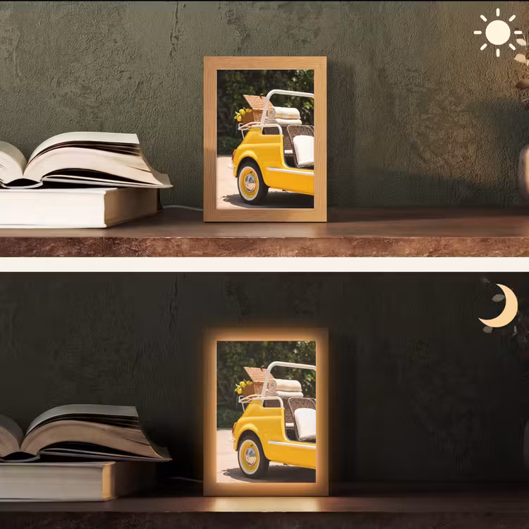 Gepersonaliseerde Lightbox - Auto - Picknick - Zomer - Geel — 5