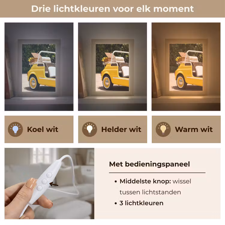 Gepersonaliseerde Lightbox - Auto - Picknick - Zomer - Geel — 6