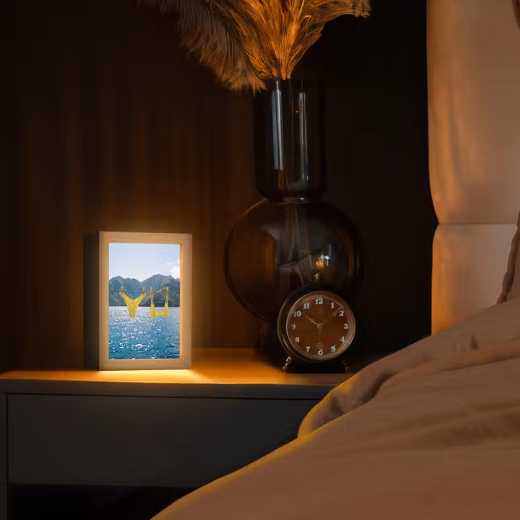 Gepersonaliseerde Lightbox - Badmode - Bikini - Zee - Bergen - Geel — 2