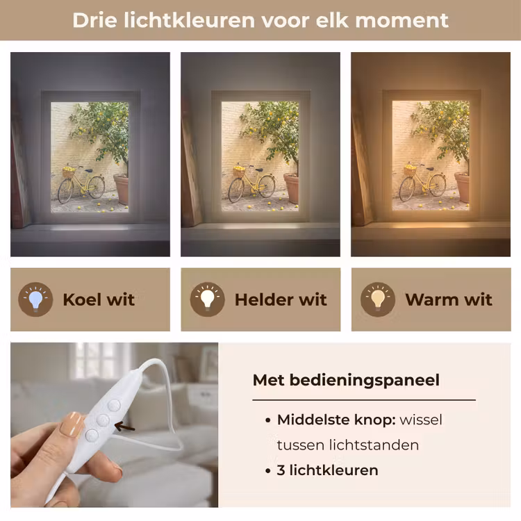 Gepersonaliseerde Lightbox - Fiets - Mand - Eten - Geel - Zomer — 6