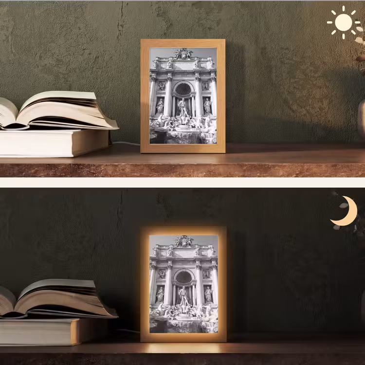 Gepersonaliseerde Lightbox - Fontein - Beelden - Architectuur - Zwart-wit — 5